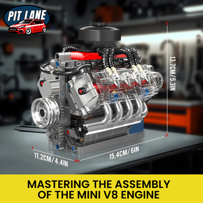 487-piece V8 Engine Model Kit by Pitstuff™